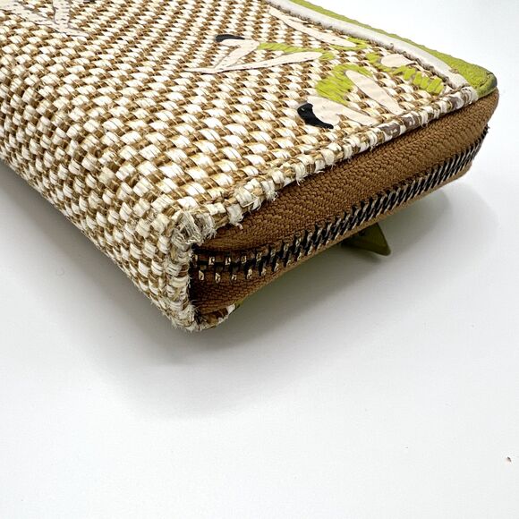 Fossil Tessa Wallet Zip Around Clutch Lime/Natural Gymnast/Diver Print SWL1311 - Picture 4 of 14